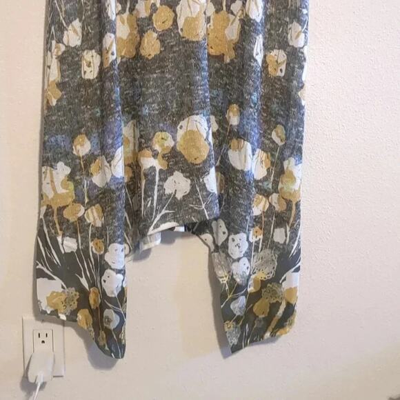 Inoah yellow and gray floral knit dress size S - Picture 6 of 6